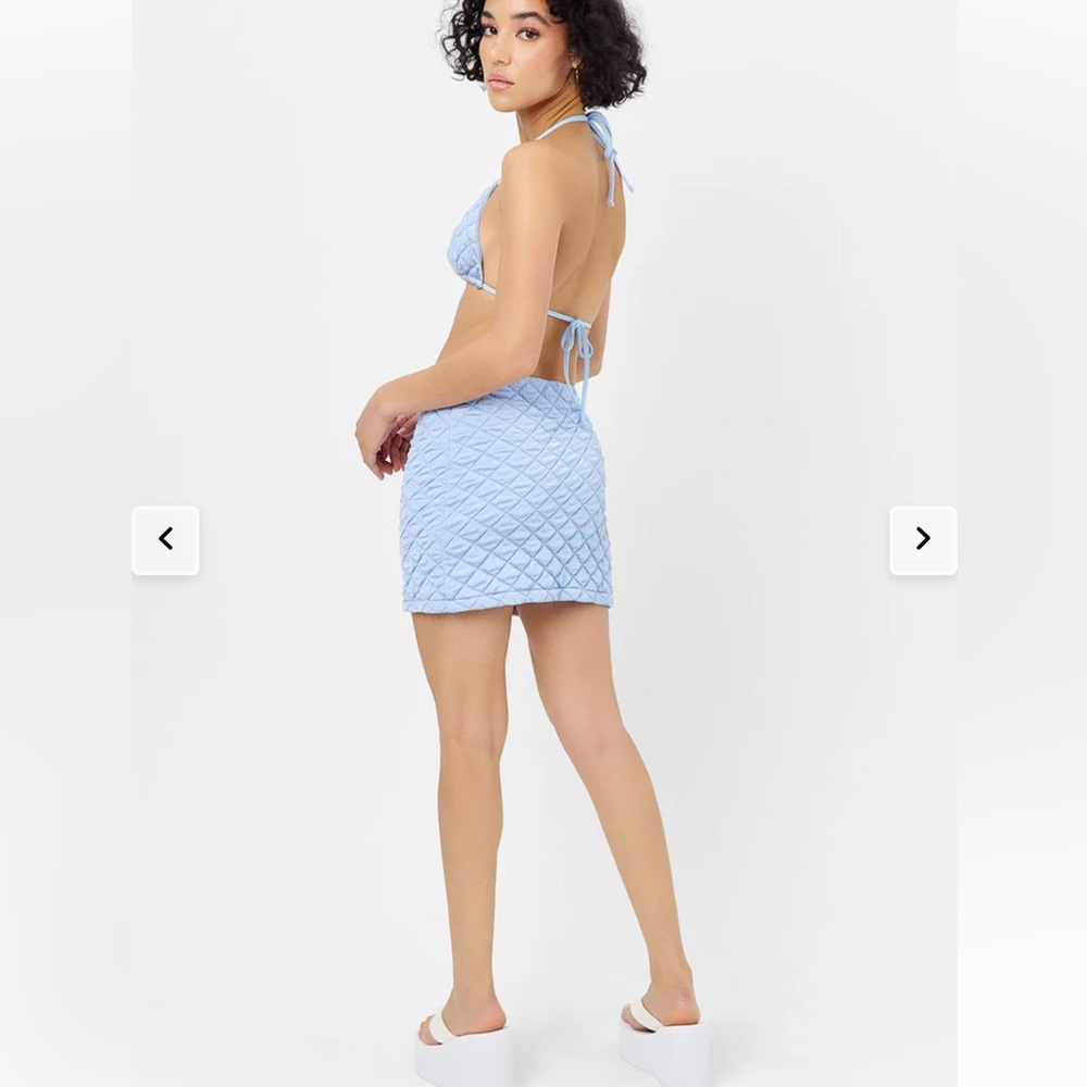 NWT Frankie’s Bikinis Windward Puff Skirt Large - Picture 3 of 9